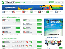 Tablet Screenshot of miloteriaonline.com